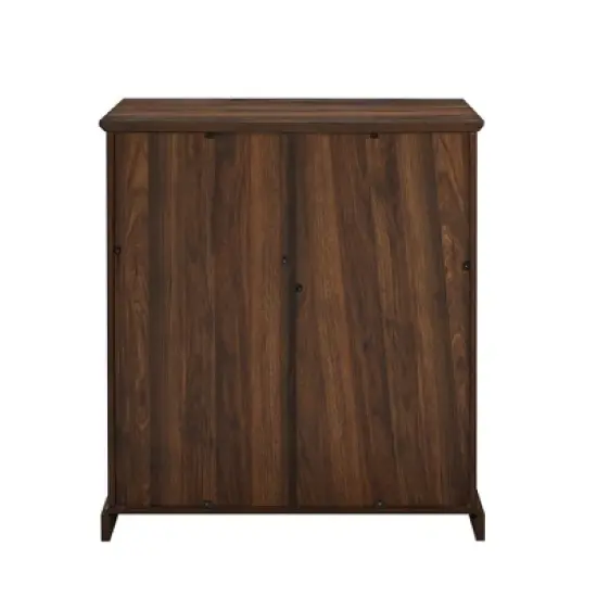 Tavern Modern Transitional Sliding Window Pane Door Bar Cabinet - Saracina Home image {1}