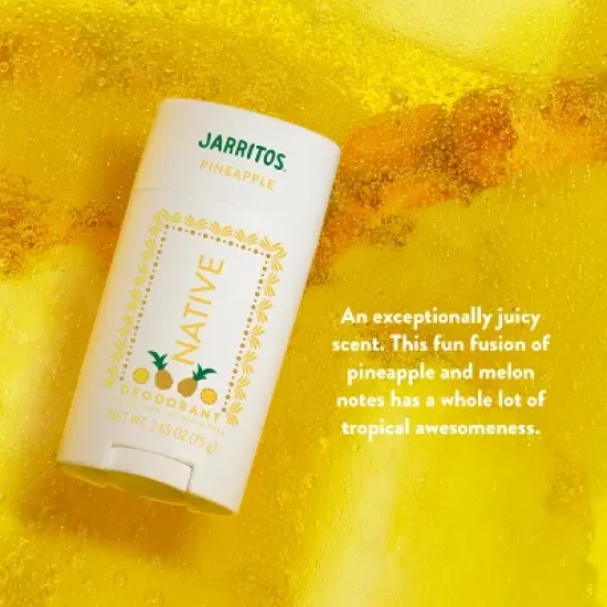 Native Deodorant for Women & Men - Limited Edition Jarritos - Pineapple - 2.65oz image {5}