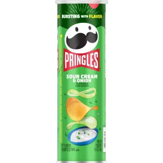 Pringles Sour Cream & Onion Potato Crisps Chips - 5.5oz image {3}