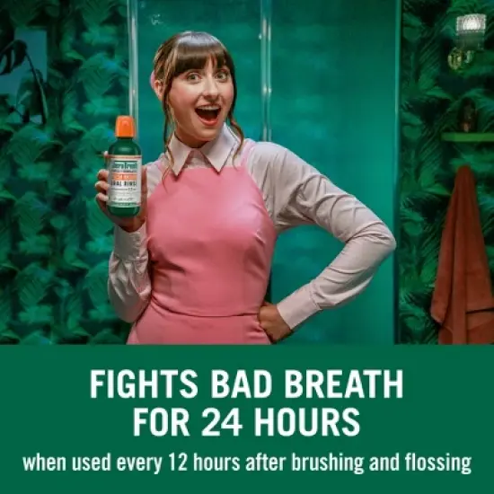 TheraBreath Fresh Breath Mouthwash Alcohol-Free - Rainforest Mint image {2}