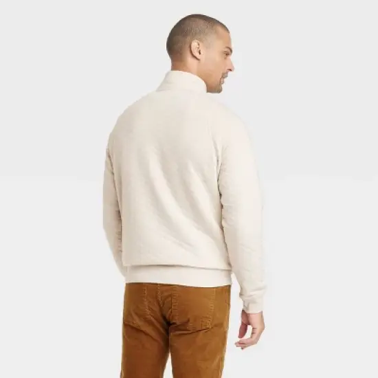 Men's Quilted Snap Pullover Sweatshirt - Goodfellow & Co&trade; image {1}