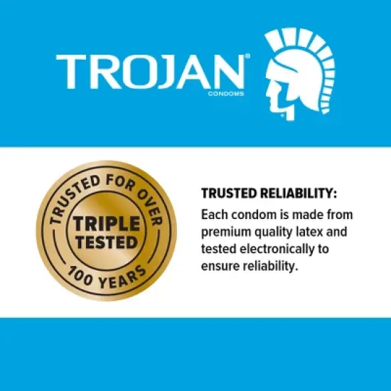 Trojan Armor Ultra Thin Spermicidal Lubricated Latex Condoms - 12ct image {4}