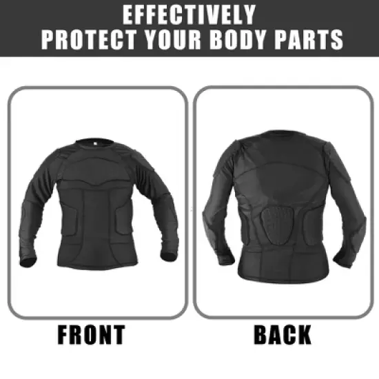 Unique Bargains Bike Motorcycle Riding Full Body Armor Thorax Back Backbone Protector Black Size M image {3}