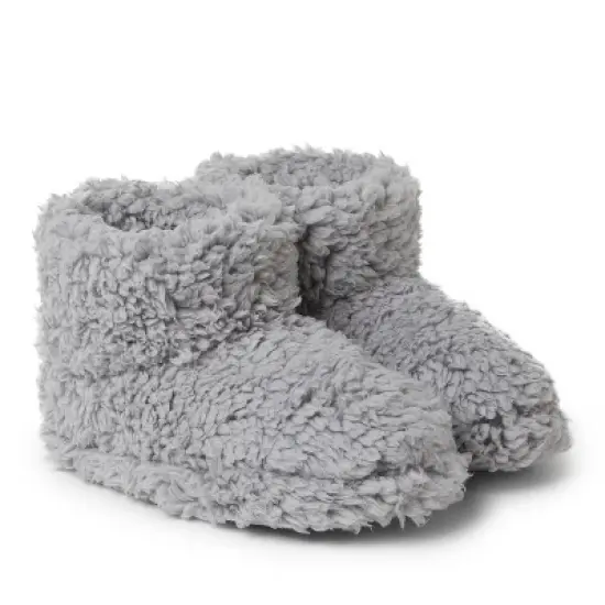 Dearfoams Kid's Tate Pile Bootie Slipper image {1}