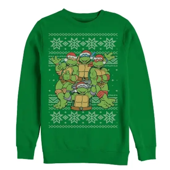 Men's Teenage Mutant Ninja Turtles Ugly Christmas Sweater Sweatshirt image {3}