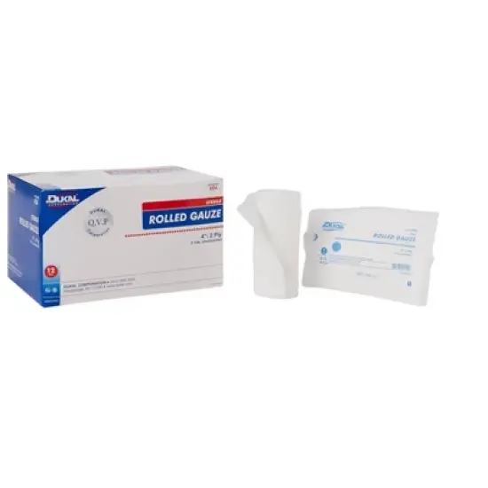 Dukal Rolled Gauze Fluff Bandage Roll image {5}