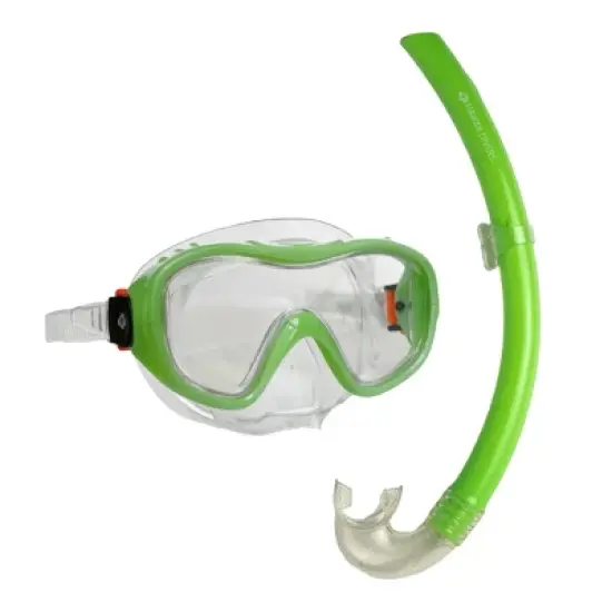 Hawaii Divers Tulum Jr. Snorkel Set &ndash; Green (Ages 4+) image {3}