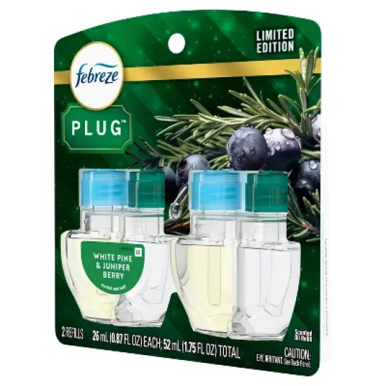 Febreze Plug Dual Air Freshener Refill - White Pine & Juniper Berry - 1.75 fl oz/2ct image {13}