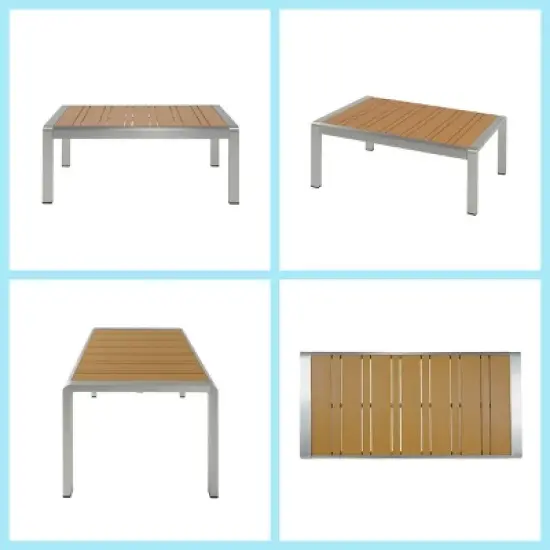 4 Piece Outdoor Aluminum Patio Chat Set with Cushions,Modern Sofa Seating Group Rust Resistant,Patio Conversation Set for Garden-Cuddlewood image {5}