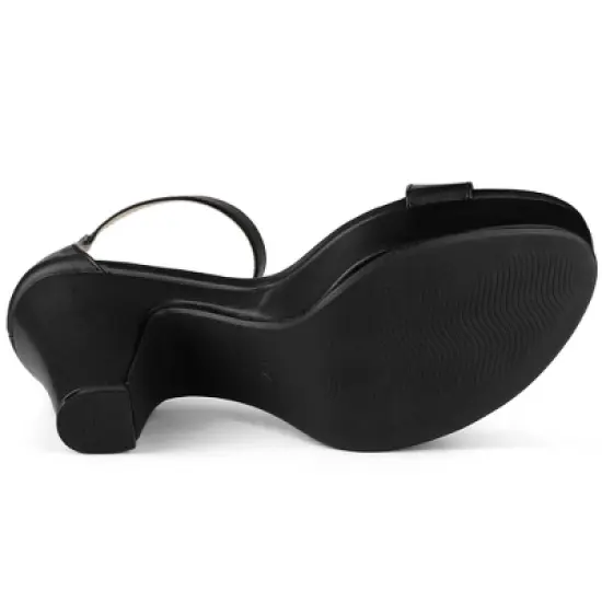 Perphy Platform Slingback Chunky Heel Sandals for Women image {4}