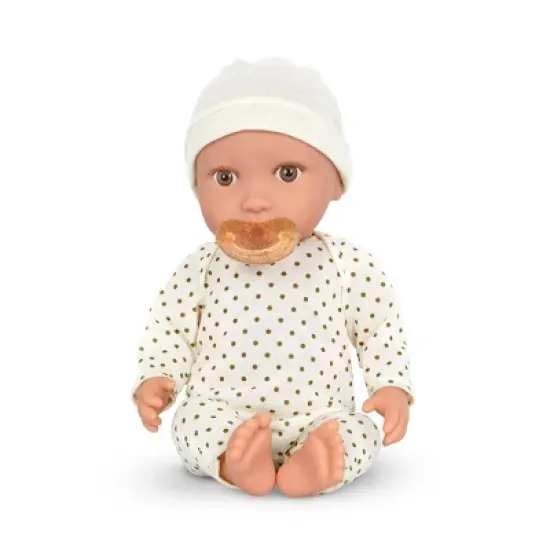 LullaBaby Doll With Polka Dot Ivory Pajama And Pacifier image {2}