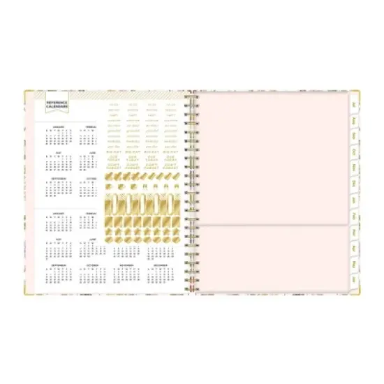 Day Designer 8.5"x11" 2025-2026 Weekly/Monthly Wirebound Teacher Lesson Planner Clipboard Hardcover Butterfly Garden, Teacher Supplies image {6}