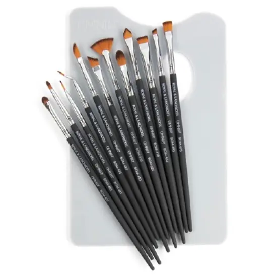 OMNIA Brush Professional Details 12pc Makeup Brush Set, Includes Makeup Palette image {3}