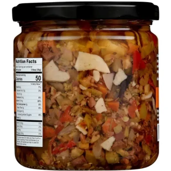Divina Muffuletta Olive Salad - Case of 6/13 oz image {2}