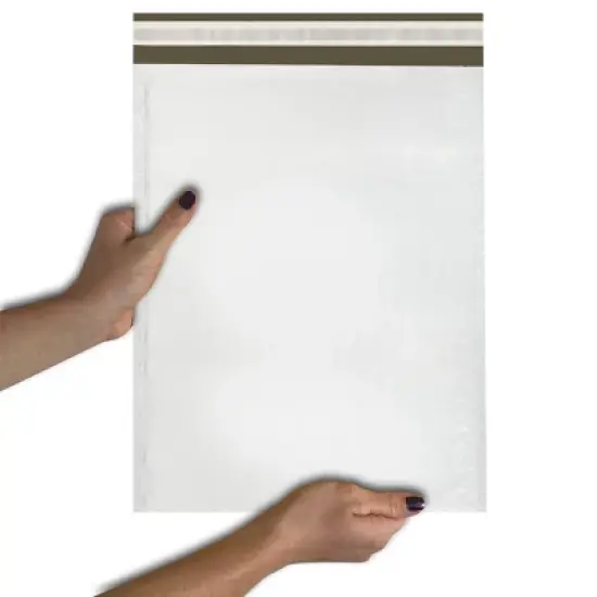 UOFFICE Pack of 25 Poly Bubble Mailer Bags 9.5"x14.5" #4 White Self-Sealing Envelopes image {3}