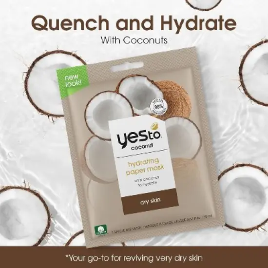 Yes To Coconut Hydrating Paper Mask with Coconut to Hydrate image {2}