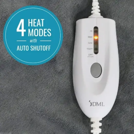 Mabis DMI Dry and Moist Heat Electric Heating Pad for Back Pain Relief, FSA and HSA Eligible, Muscle Aches, Arthritis and Sore Joints with 9ft Cord, image {1}