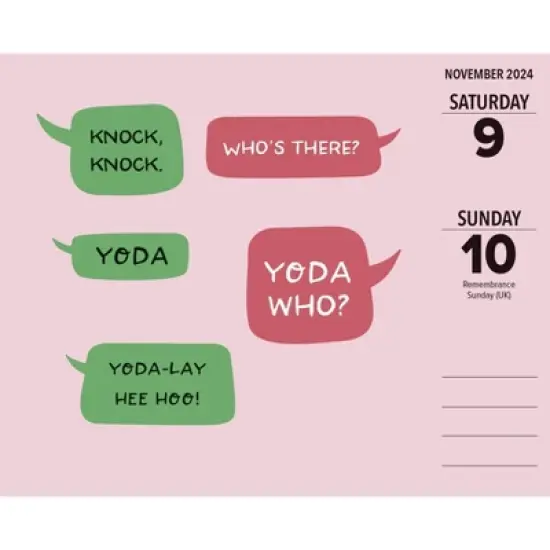 Willow Creek Press 2024 Daily Desk Calendar 5.2"x6.2" Knock Knock image {2}