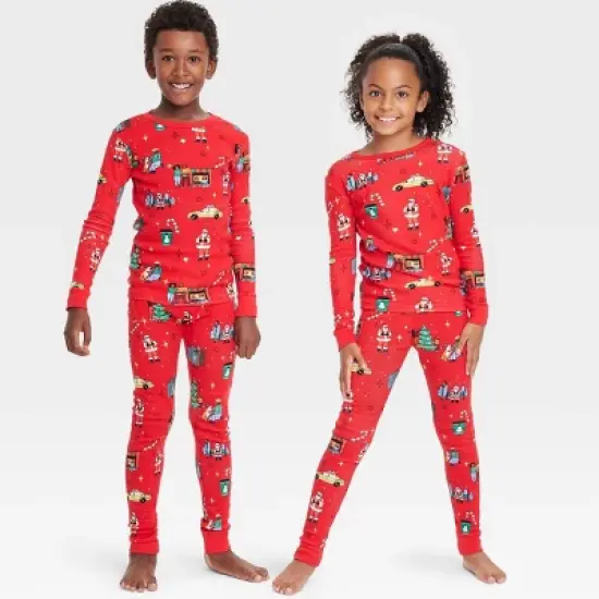 Kids' Holiday City Matching Family Pajama Set - Wondershop&trade; with Frances Marina Smith Red image {5}