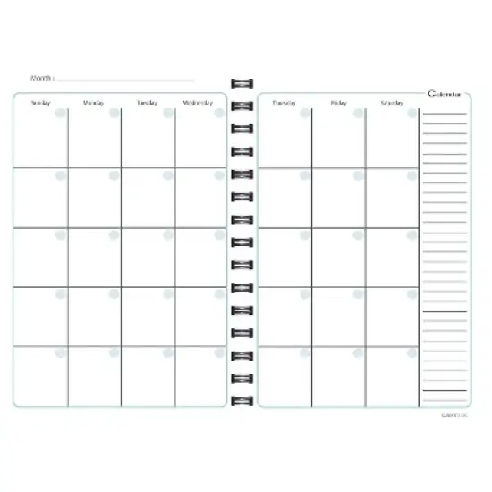 Kahootie Co. Kahootie Co Weekly Planner 6" x 9" Teal Polka Dot (ITKWTPD) image {2}