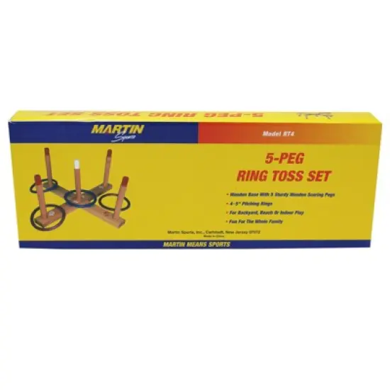 Martin Sports 5-Peg Ring Toss Set image {1}