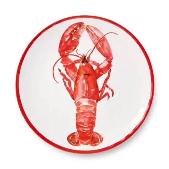 Certified International (Set of 6) 11" Beach House Lobster Melamine Dinner Plates image {2}