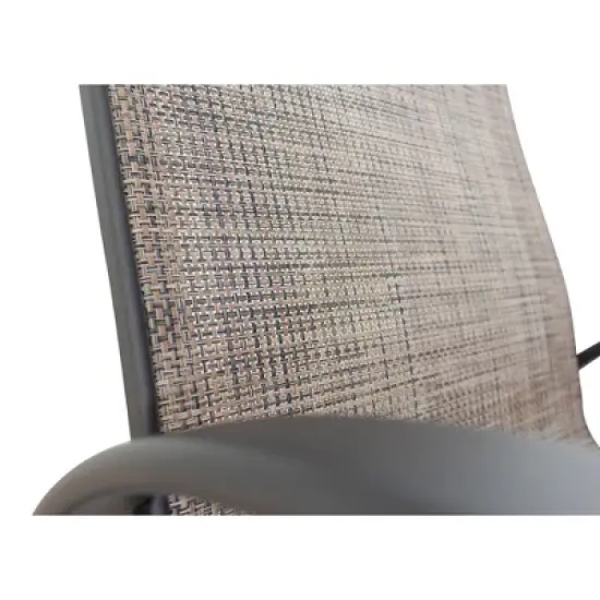 Courtyard Casual Santa Fe 5 pc Rectangle Fire Pit Set with Sling Chairs  Includes One Rectangle Fire Pit and Four Sling Chairs image {2}