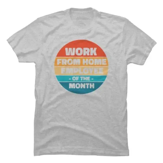 Men's Design By Humans Home office - employee of the month By RandomDudeArt T-Shirt image {6}