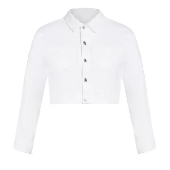 Women's Plus Size  Ava Denim Jacket - white | AVEOLOGY image {2}