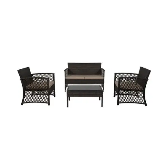 WestinTrends  4-Piece Outdoor Patio Conversation Set image {16}