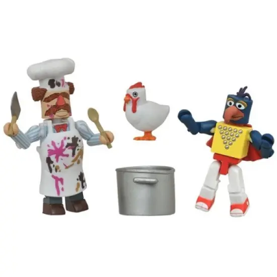 Diamond Comic Distributors, Inc. Muppets Minimates S1 2-Pack: Stunt Show Gonzo & Batter Damaged Swedish Chef image {1}