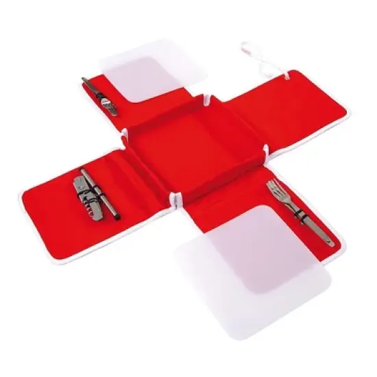 XXD Compact Erstversorgung Picnic Set for Two People, Red/White Design image {4}
