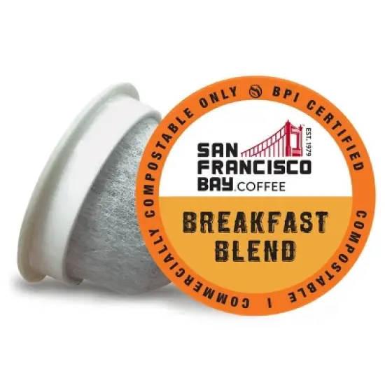San Francisco Bay Coffee Breakfast Blend Light Roast Coffee - 80ct image {1}
