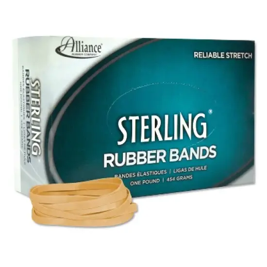 Alliance Sterling Ergonomically Correct Rubber Bands, #64, 3-1/2 x 1/4, 425 Bands/1lb Box image {1}