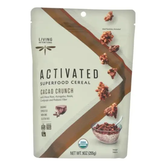 Living Intentions Activated Cacao Crunch Superfood Cereal - Case of 6/9 oz image {1}