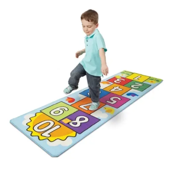 Melissa & Doug Hop and Count Hopscotch Game Rug - 3pc (78.5 x 26.5 inches) image {7}