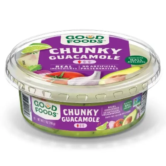 Good Foods Chunky Traditional Guacamole - 7oz image {4}