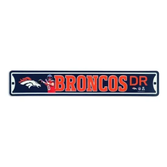 NFL Denver Broncos Metal Wall Sign image {4}