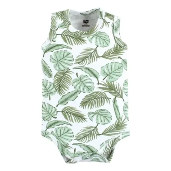Hudson Baby Infant Boy Cotton Sleeveless Bodysuits, Vacay image {3}