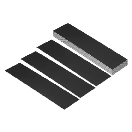 Unique Bargains Custom Engraved Blank Rectangle Name Plates 12 Pcs image {4}