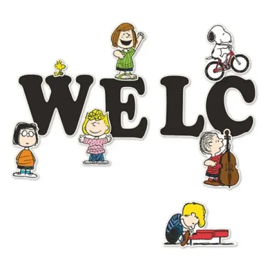 Eureka&reg; Peanuts&reg; Giant Welcome Bulletin Board Set, 22 Pieces image {1}
