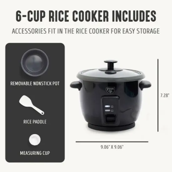 GreenLife 1.5qt Rice Cooker image {3}