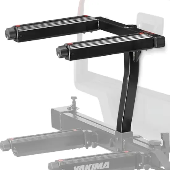 Yakima EXO TopShelf Second Level Hitch Base Rack Storage System 180 Degree Rotation Vehicle Attachment and 2 EXO Accessories SKS Locks, 2 Pack, Black image {5}