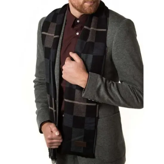 Mio Marino | Men's Cashmere Feel, 100% Cotton Fashion Winter Scarf image {17}