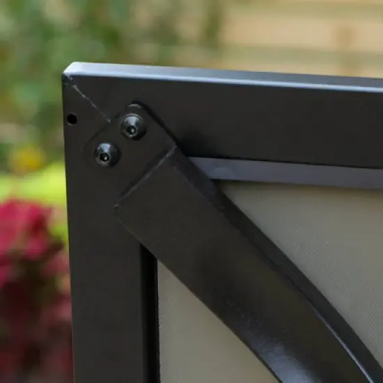 5pc Patio Set with Steel Table & Wicker Rattan Dining Chairs with Cushions - Captiva Designs image {8}