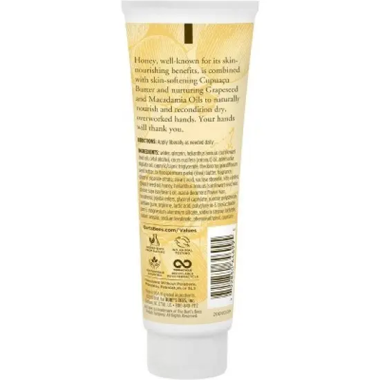 Burt's Bees Honey and Grapeseed Oil Hand Cream - 2.6oz image {5}