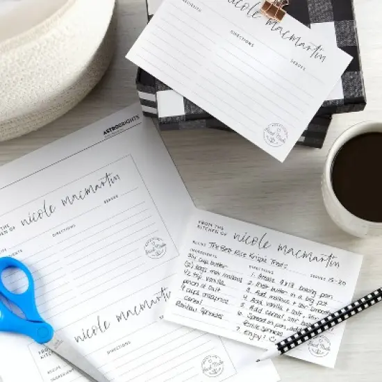 8.5"x11" 50-Sheet Bright White Cardstock 65 lb- Astrodesigns: Uncoated 65 lb Cover Stock, Pack of 50, Letter Size image {2}