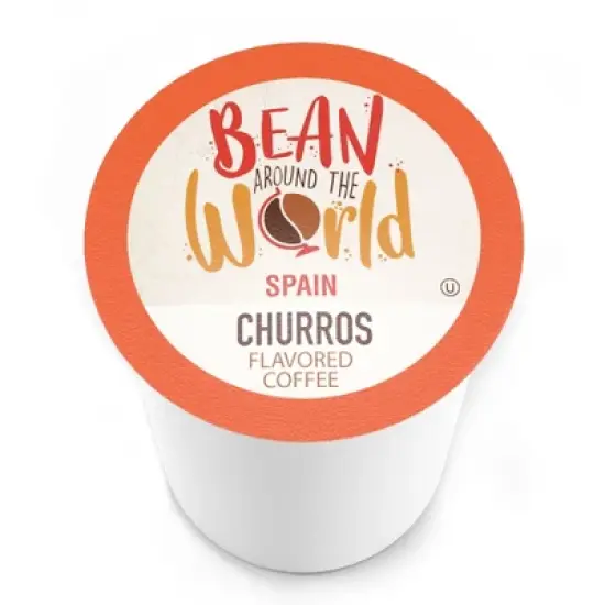 Bean Around The World Churro  Flavored Coffee Pods, Keurig 2.0 compatible, 40 CT image {11}