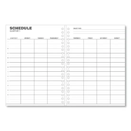 Monthly Planner, 11 x 8, Black Cover, 14-Month: Dec 2025 to Jan 2027 image {2}