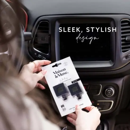 Maison&Muse 2pk Car Air Fresheners Guava and Elderflower Vent Clips image {4}